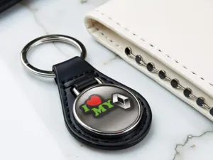 Leather Key Stylish Sturdy Design Glossy